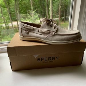 NWT Sperry Songfish - linen ivory 8.5